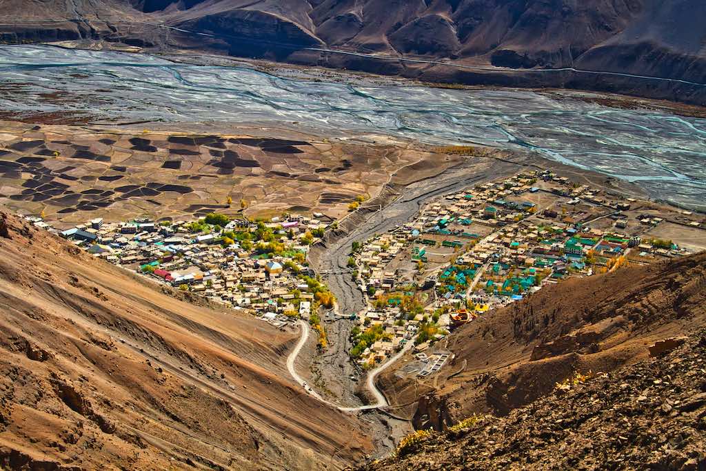 Kaza seen from above Kaza seen from above