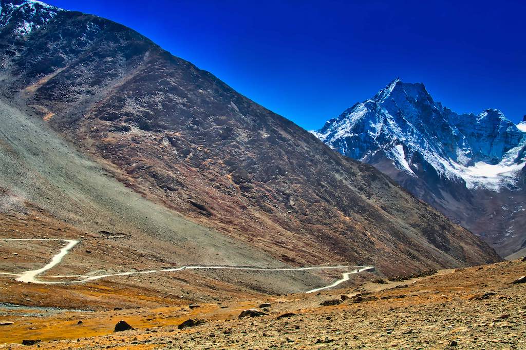 The initial road after the Pass The initial road after the Pass