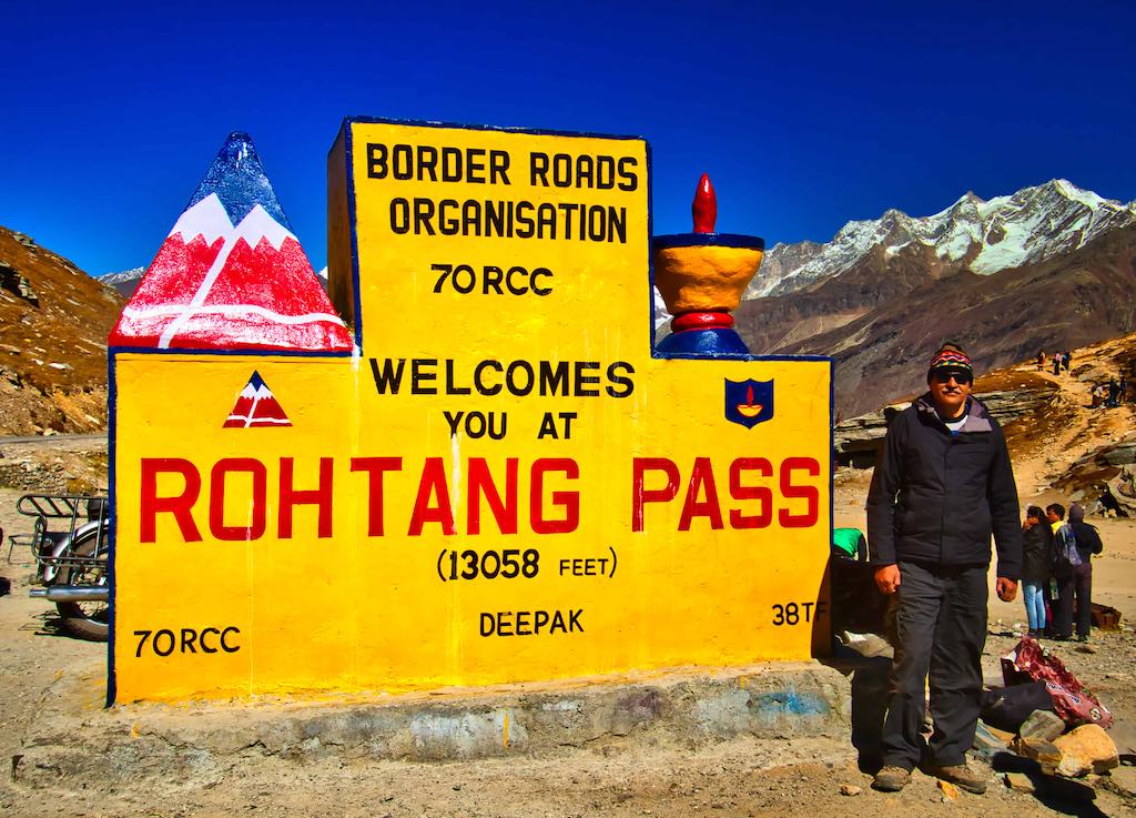 At the Rohtang Pass At the Rohtang Pass