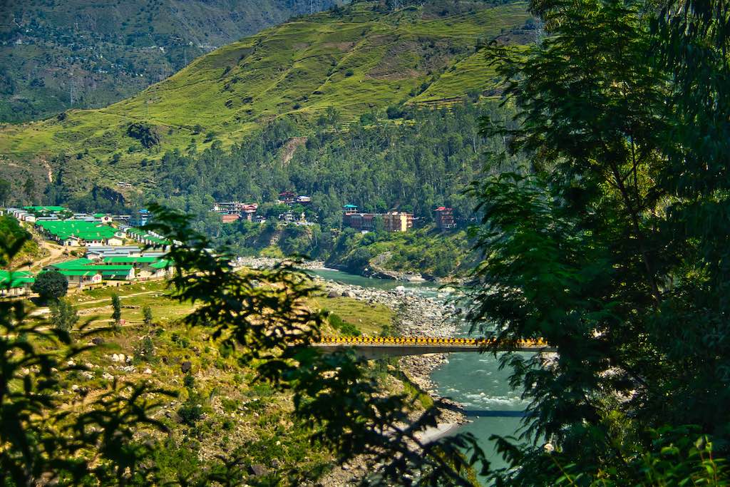 Sutlej River flows through Sutlej River flows through