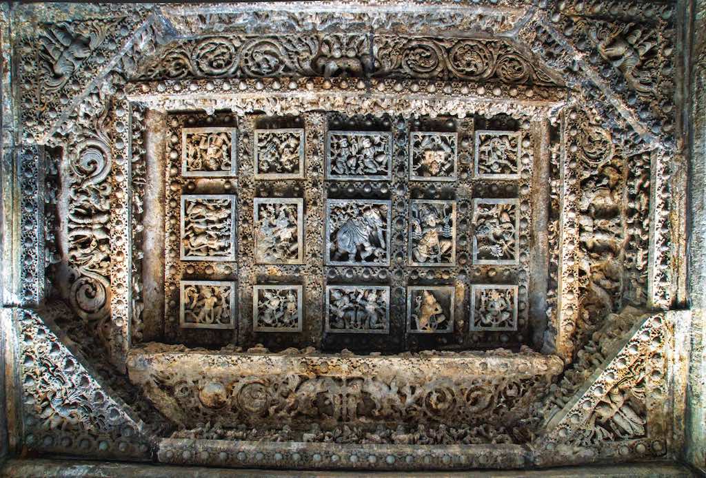 A intricate roof bay panel A intricate roof bay panel