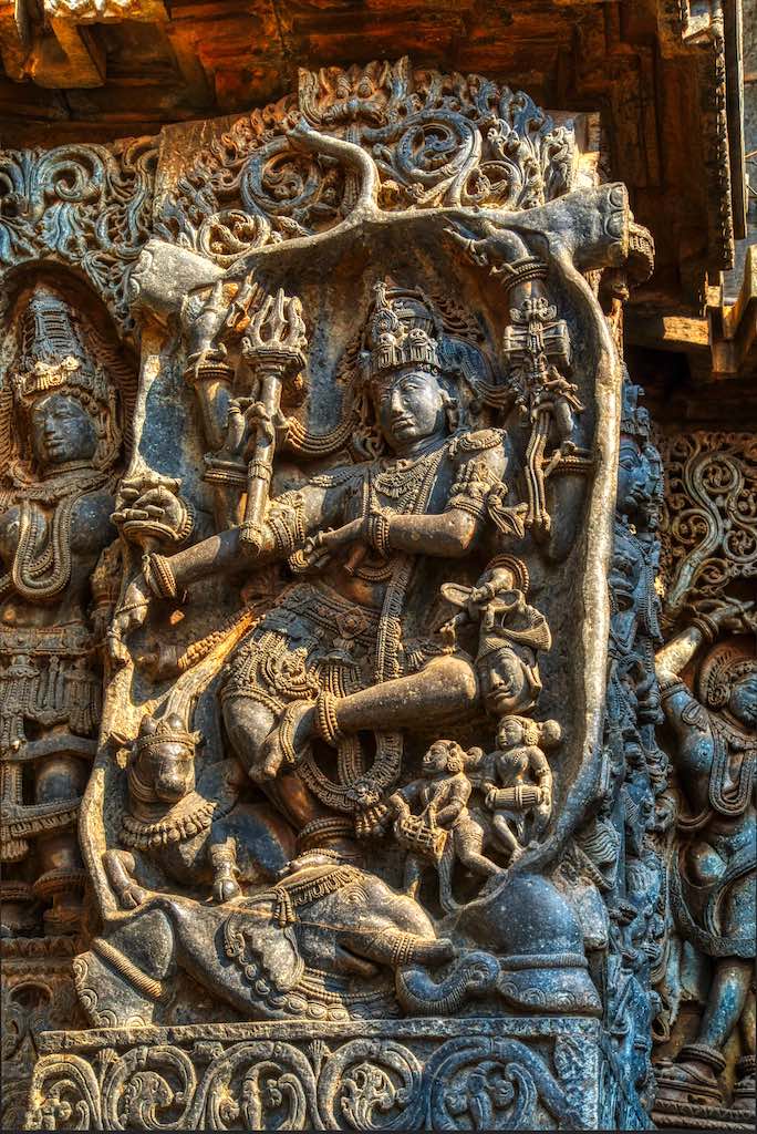 Gajasurasamhara - Shiva kills the rakshas Nila Gajasurasamhara - Shiva kills the rakshas Nila disguised as the an elephant