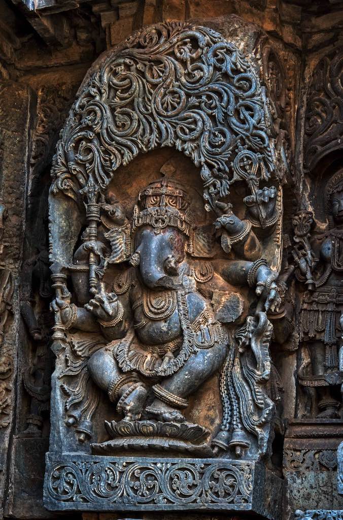 A carving of Ganesha A carving of Ganesha