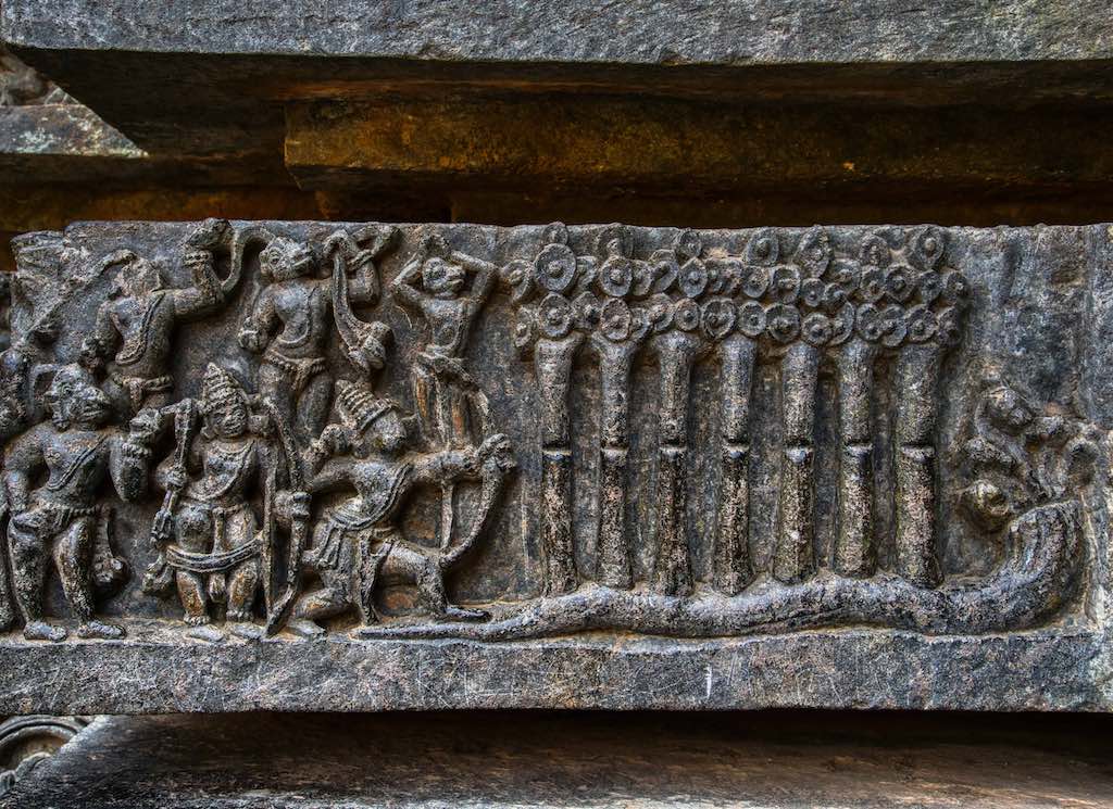 Rama killing Bali through seven trees Rama killing Bali through seven trees