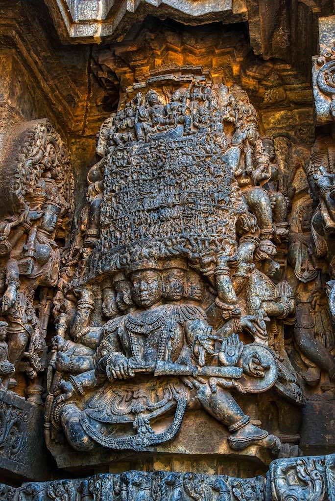 An exquisite sculpture of Ravana An exquisite sculpture of Ravana