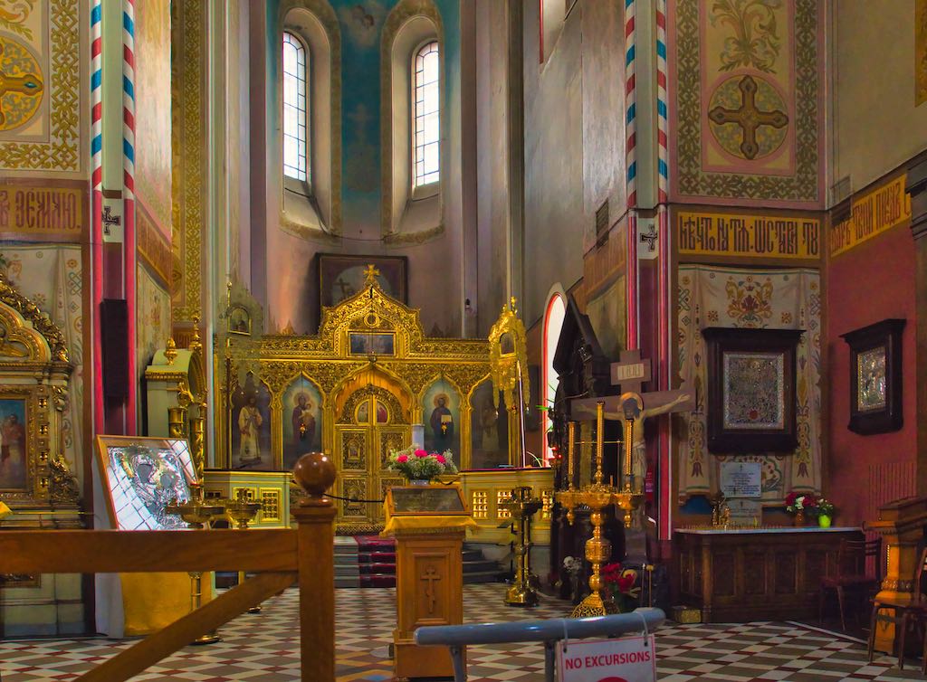 Inside the richly decorated Aleksandr Nevsky Cathedral Inside the richly decorated Aleksandr Nevsky Cathedral