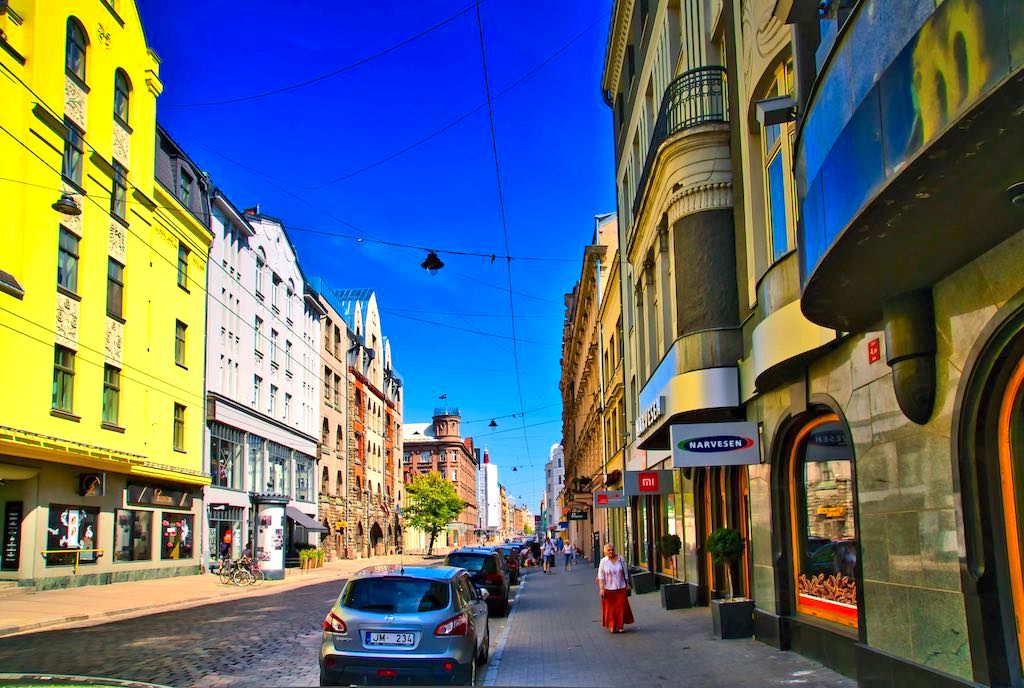 A major street of the town