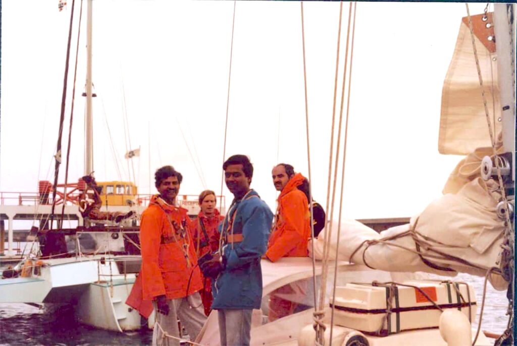 Preparing for our first sail - to bring the boat from Brighton to Gosport