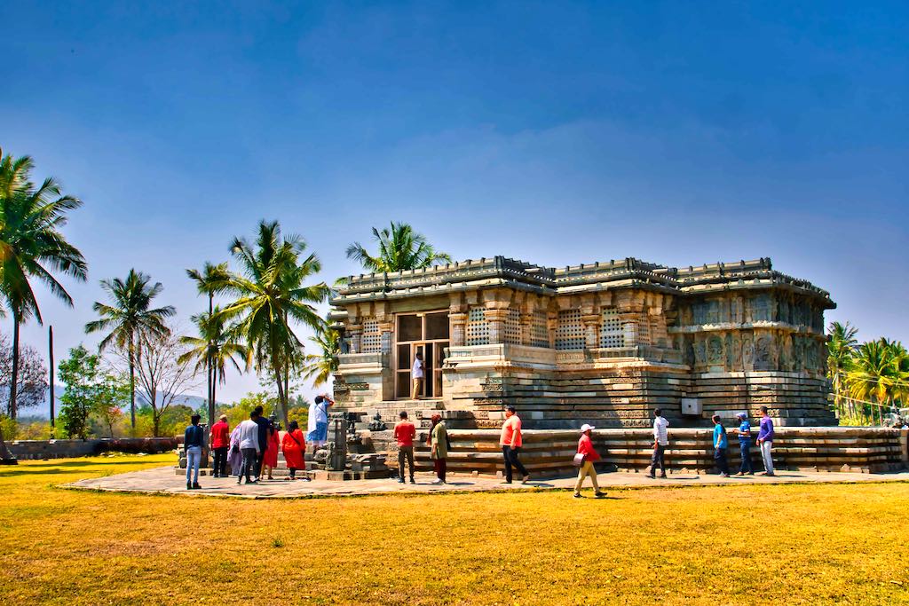 The temple is built on a jagati