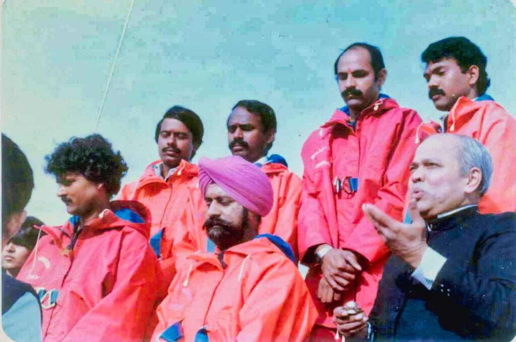 Departure of Trishna from JSSC Gosport for Mumbai 