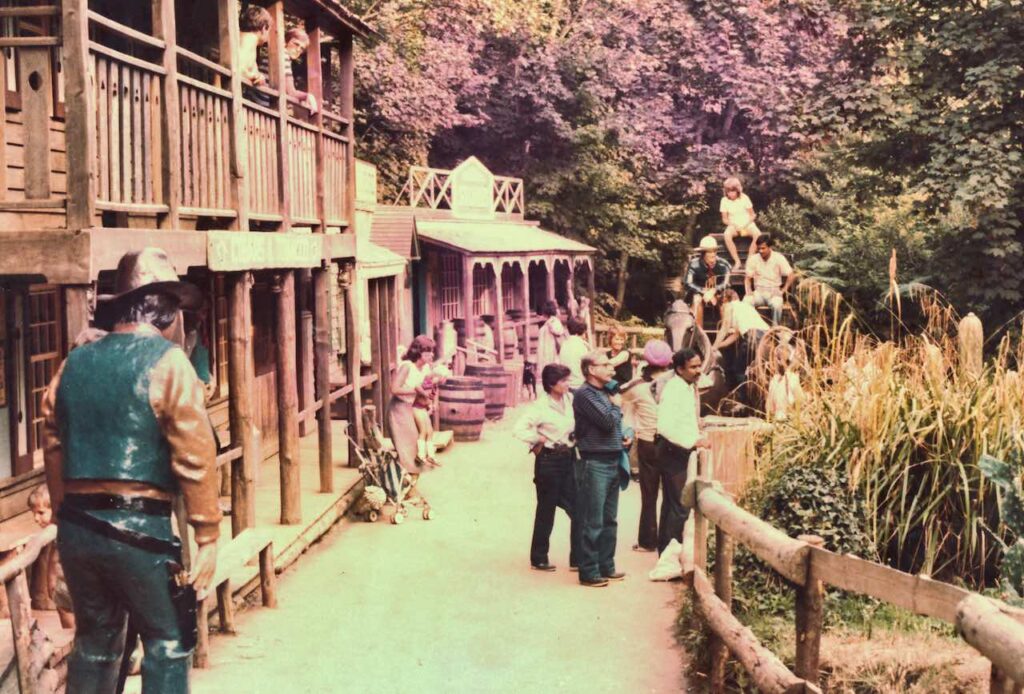 The Wild West village at Blackgang Chine