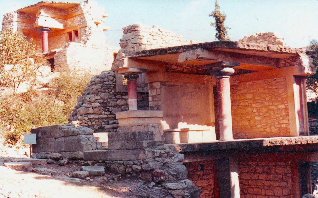 The Minoan civilization ruins