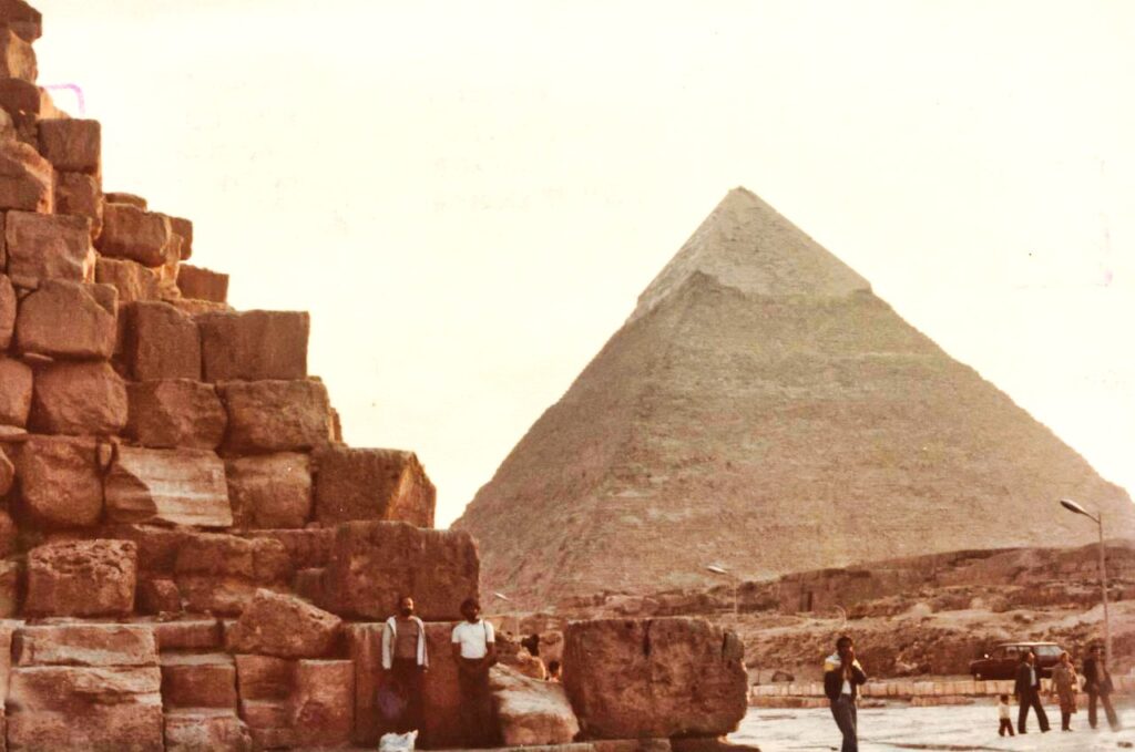 At the Great Pyramid of Giza, Egypt