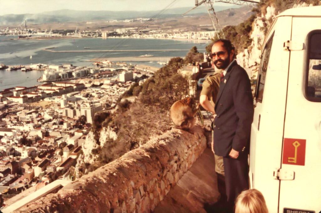 The famous Barbary macaques of Gibraltar