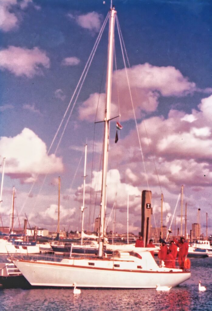The boat finally at the JSSC jetty at Gosport