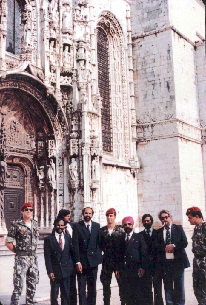 Sightseeing in Lisbon with our Commando hosts
