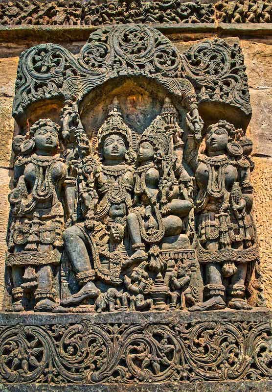 The Shiva-Parvati sculpture 