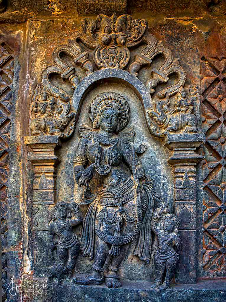 Large sculpture panels along the external walls