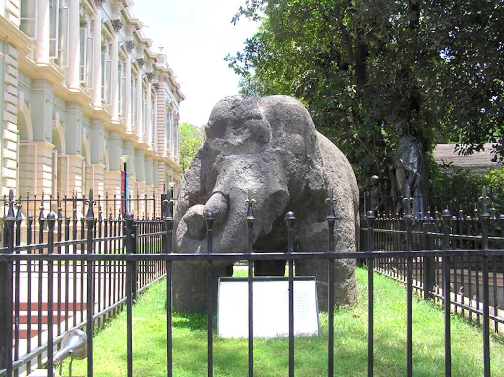 The shattered stone elephant restored 