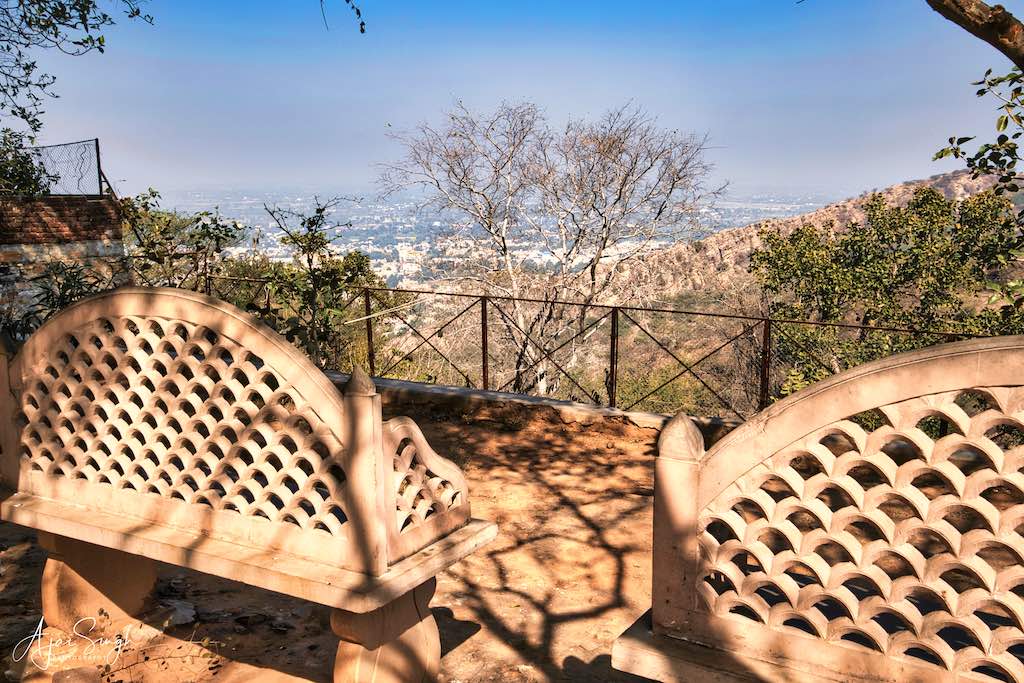 Peaceful surroundings atop the hill