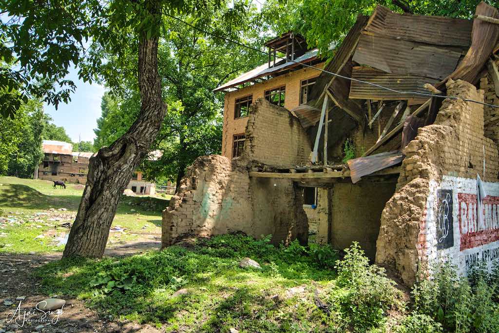 Kashmiri Pundit destroyed houses