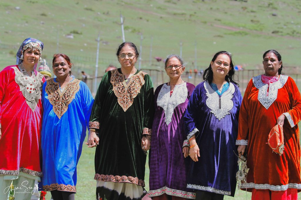 In local Kashmiri dress