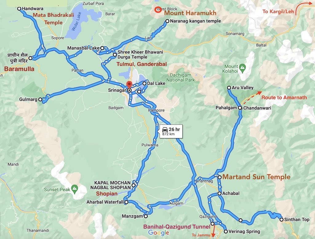 Our journey across the Kashmir valley