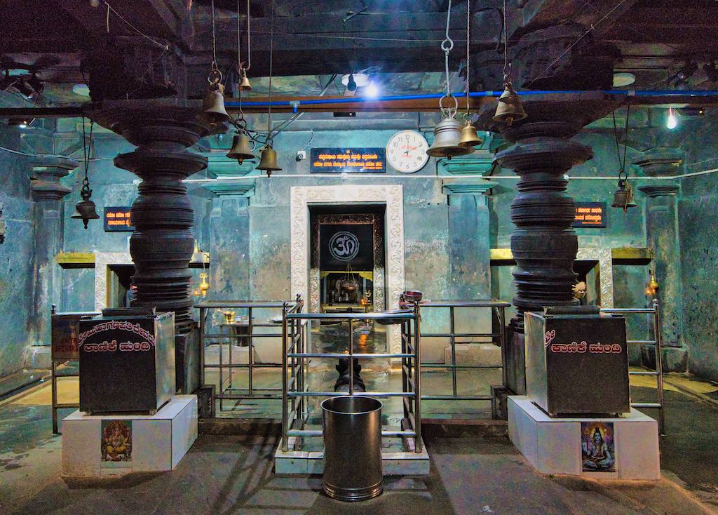 The temple interior