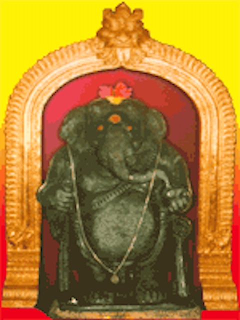 The Maha Ganapathi murti - the presiding deity