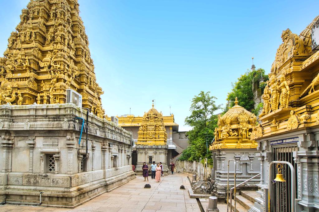 The temples inside the complex