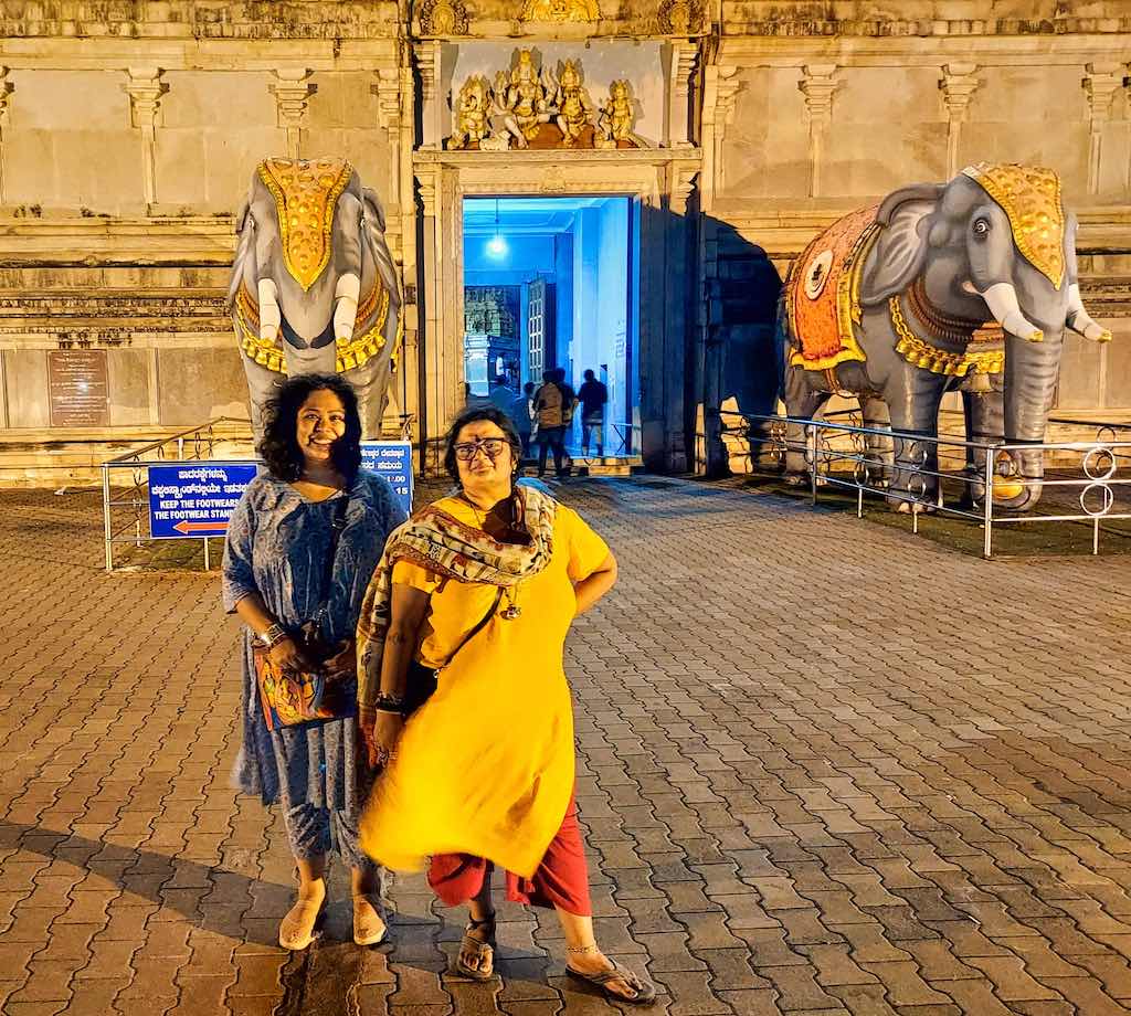 In front of the Raja Gopuram