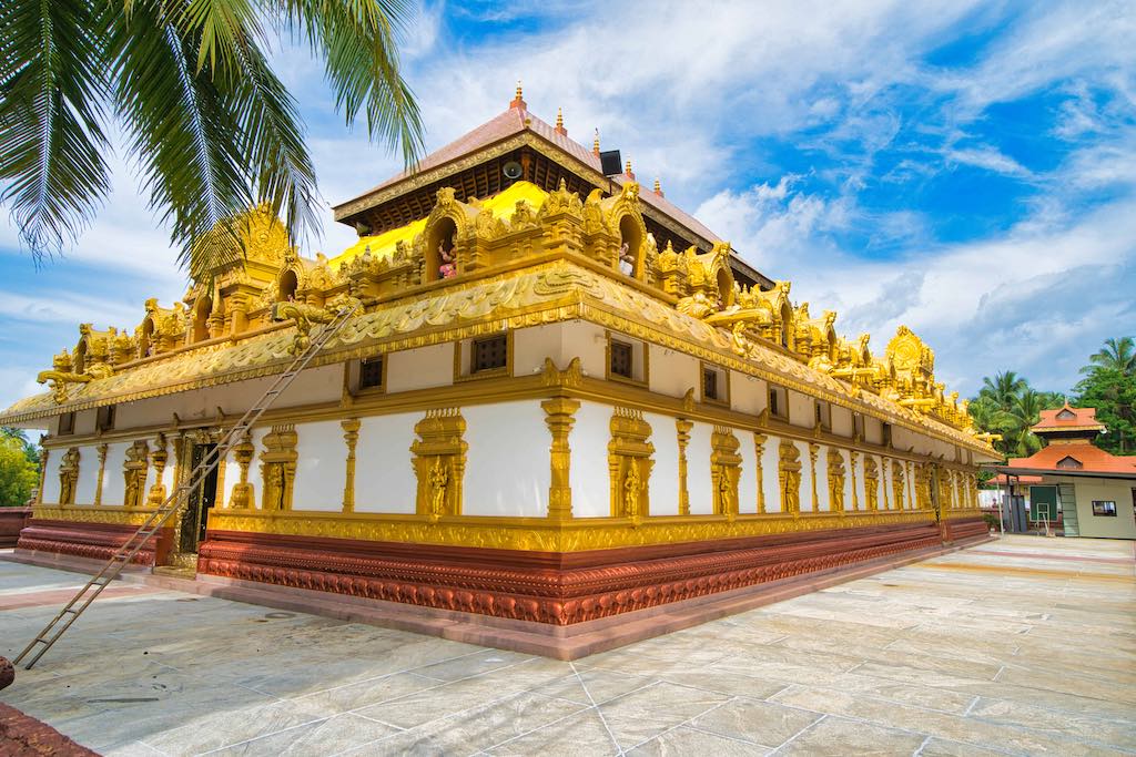 The golden Sri Chandika Durga Parameshwari Temple