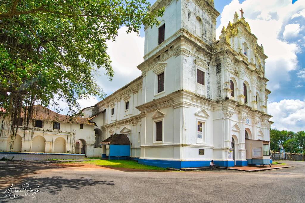 The Nossa Senhora da Piedade Church which has been built over the demolished original Ganesh Temple on Divar (Deepwadi)