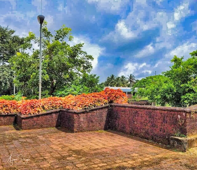 Remnants of the ancient temple still dot the temple complex