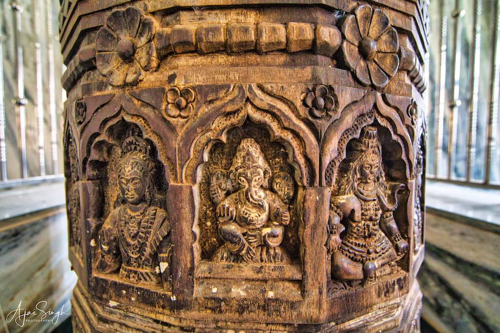 Details of the sculptures on the original pillar