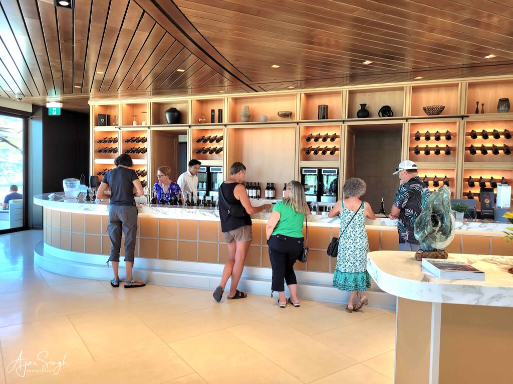 The wine tasting room
