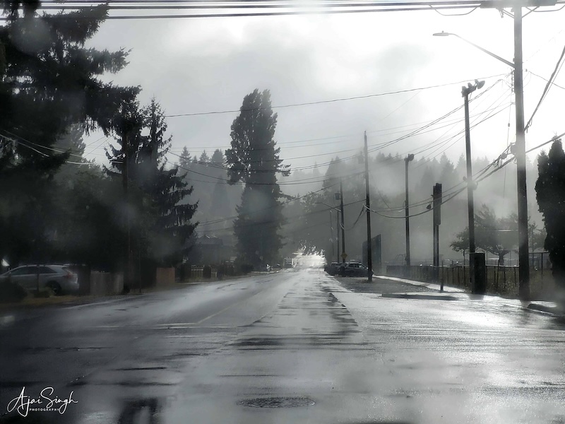 A wet and gloomy welcome in Nanaimo