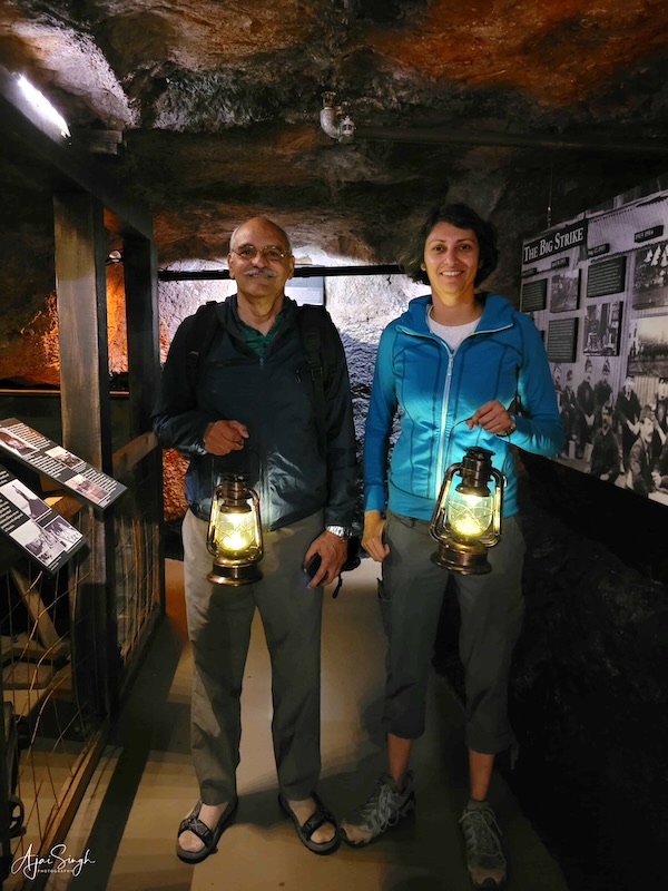 Ready to enter the coal mine