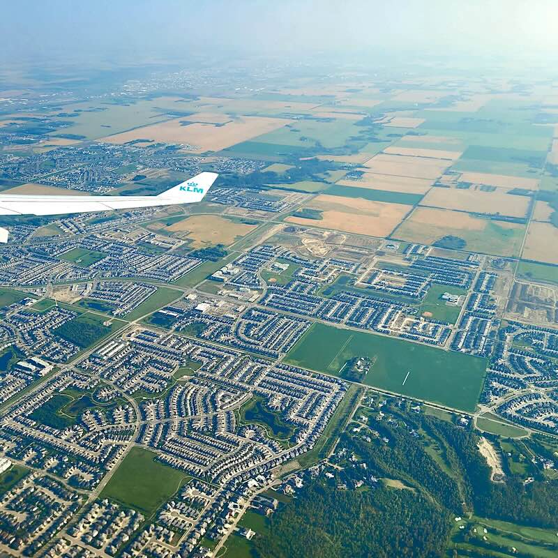 A relief to see Edmonton after the long journey!