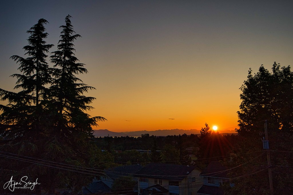 The beautiful sunrise