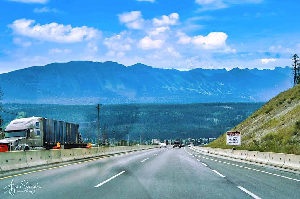 Approaching Golden in the Columbia River valley