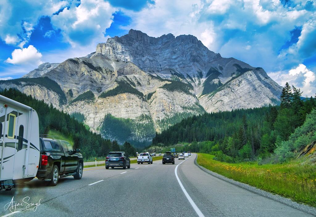 The spectacular views of the Rocky Mountains