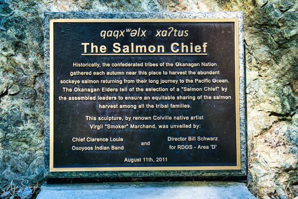 Penticton - "The Salmon Chief" description